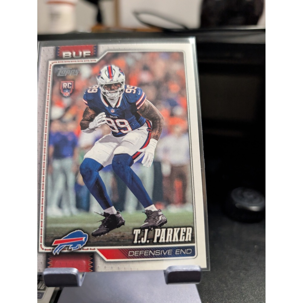2026 Topps T.J. Parker Buffalo Bills Rookie Card RC #376 Defensive End